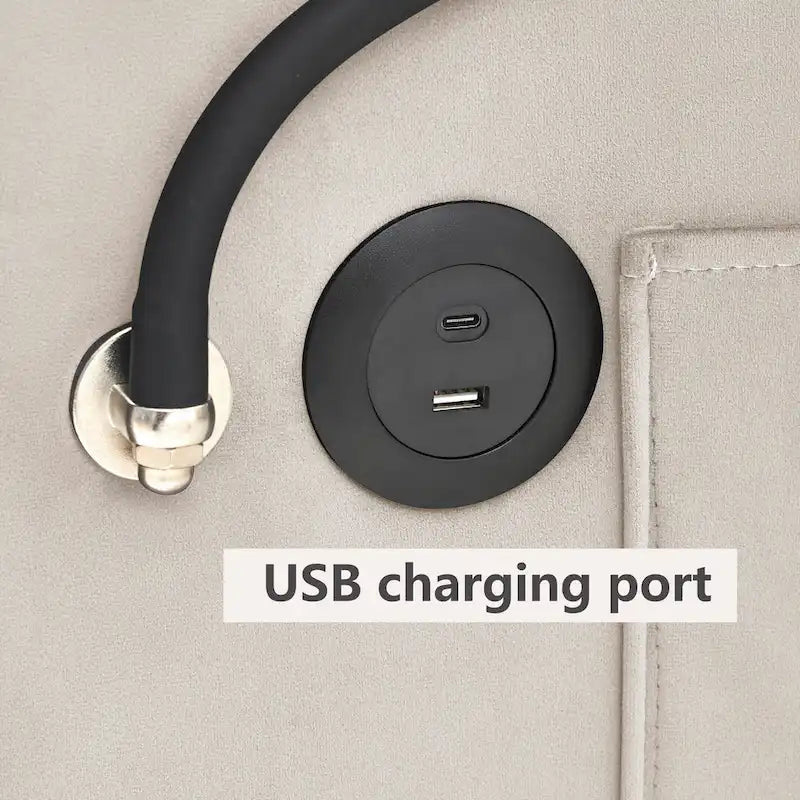 Velvet Convertible Single Sofa Chair Bed With Adjustable Backrest And Storage Pocket