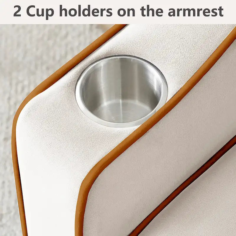 Velvet Convertible Single Sofa Chair Bed With Adjustable Backrest And Storage Pocket