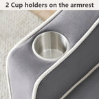 Velvet Convertible Single Sofa Chair Bed With Adjustable Backrest And Storage Pocket