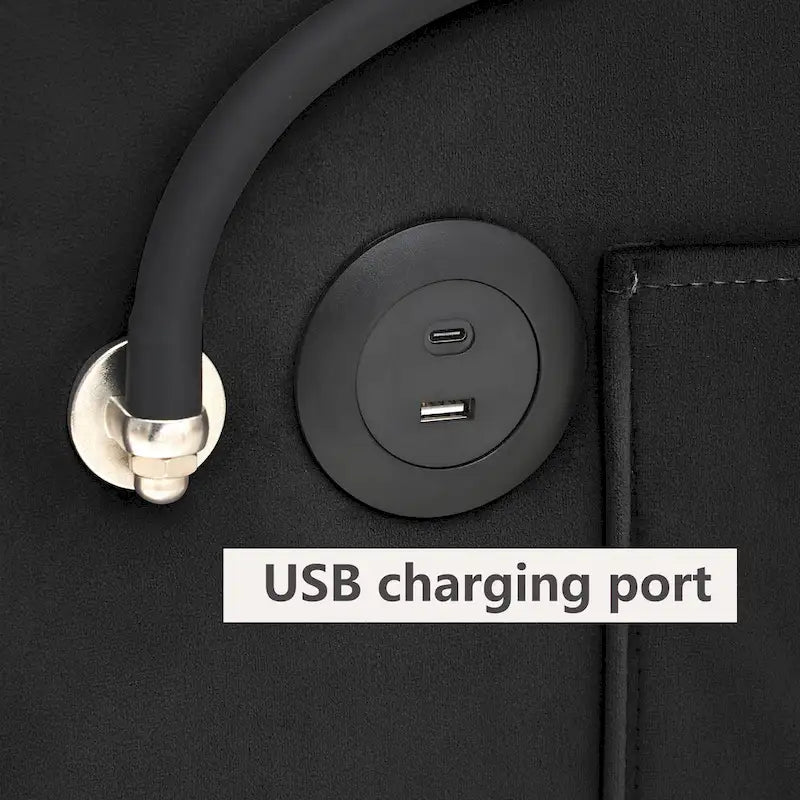 Velvet Convertible Single Sofa Chair Bed With Adjustable Backrest And Storage Pocket