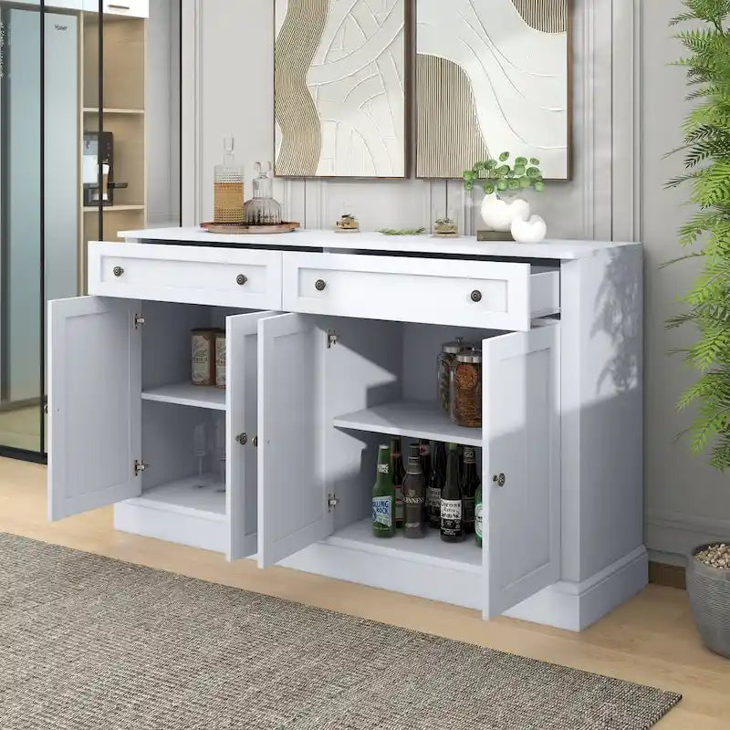 Storage Buffet Cabinet with 2 Drawers - N/A