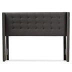 Beige/Grey Winged Headboard - Full/Queen Size