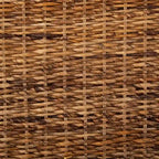 Natural Wicker X-Bench - Banana Natural/Black - Ottoman Seat