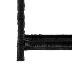 Natural Wicker X-Bench - Banana Natural/Black - Ottoman Seat