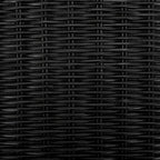 Natural Wicker X-Bench - Banana Natural/Black - Ottoman Seat