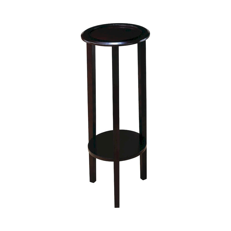 Espresso Round Accent Table