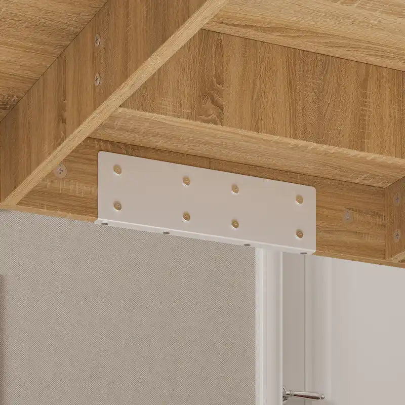 Practical Large Wooden Desk Copmputer Desk Dining Table w/White Base