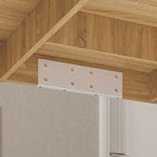 Practical Large Wooden Desk Copmputer Desk Dining Table w/White Base