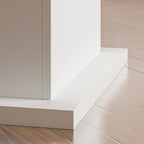 Practical Large Wooden Desk Copmputer Desk Dining Table w/White Base