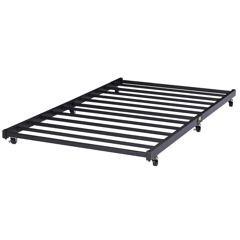 Classic Open Frame Metal Daybed with Trundle,Twin Size