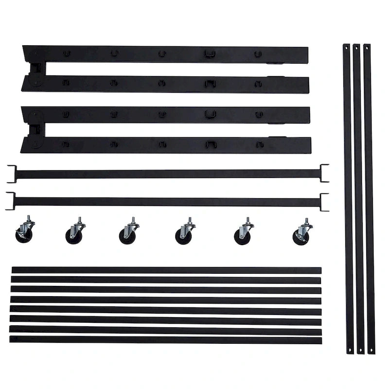 Classic Open Frame Metal Daybed with Trundle,Twin Size