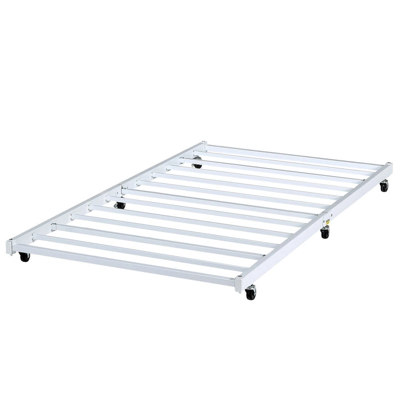 Classic Open Frame Metal Daybed with Trundle,Twin Size