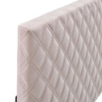 Tufted Diamond Lattice Velvet Headboard - Full/Queen - 8 Colors