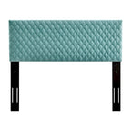 Tufted Diamond Lattice Velvet Headboard - Full/Queen - 8 Colors