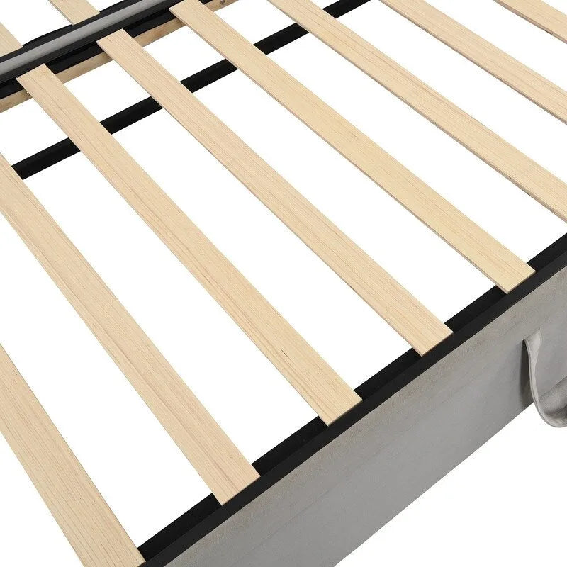 Twin Size Upholstered daybed with Extendable Trundle