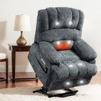 Chenille Large Electric Power Lift Massage & Heat, USB Port,Pockets