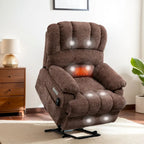 Chenille Large Electric Power Lift Massage & Heat, USB Port,Pockets