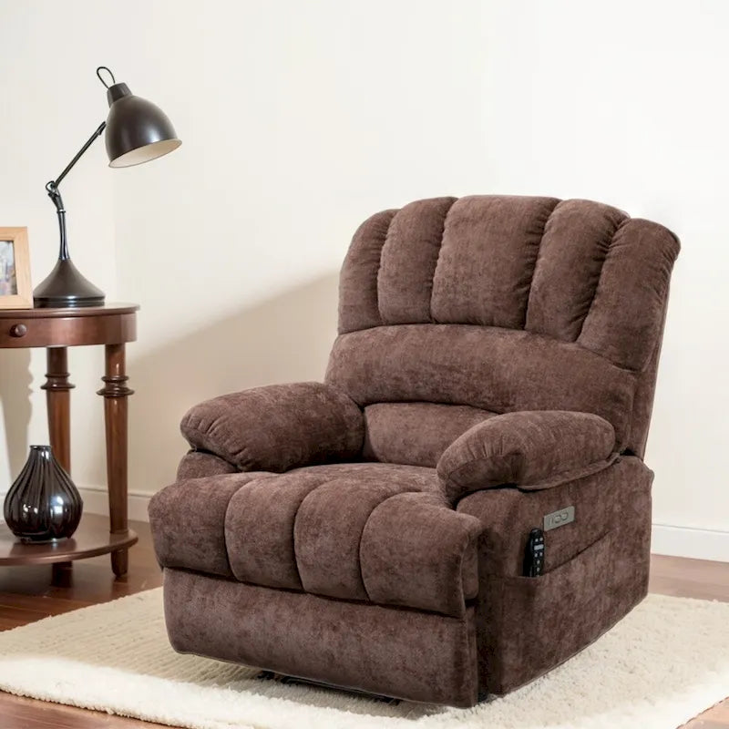 Chenille Large Electric Power Lift Massage & Heat, USB Port,Pockets