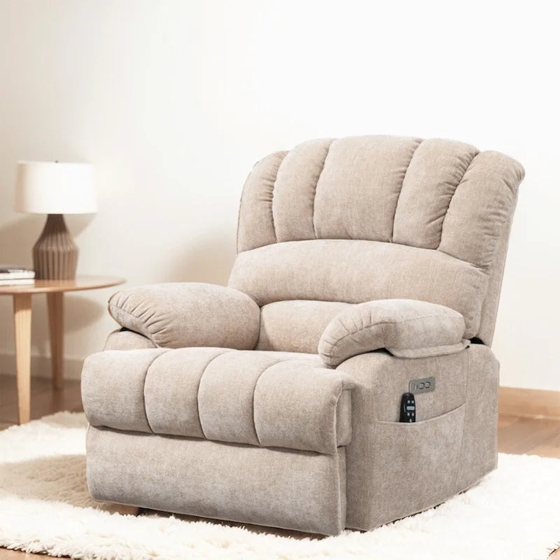 Chenille Large Electric Power Lift Massage & Heat, USB Port,Pockets