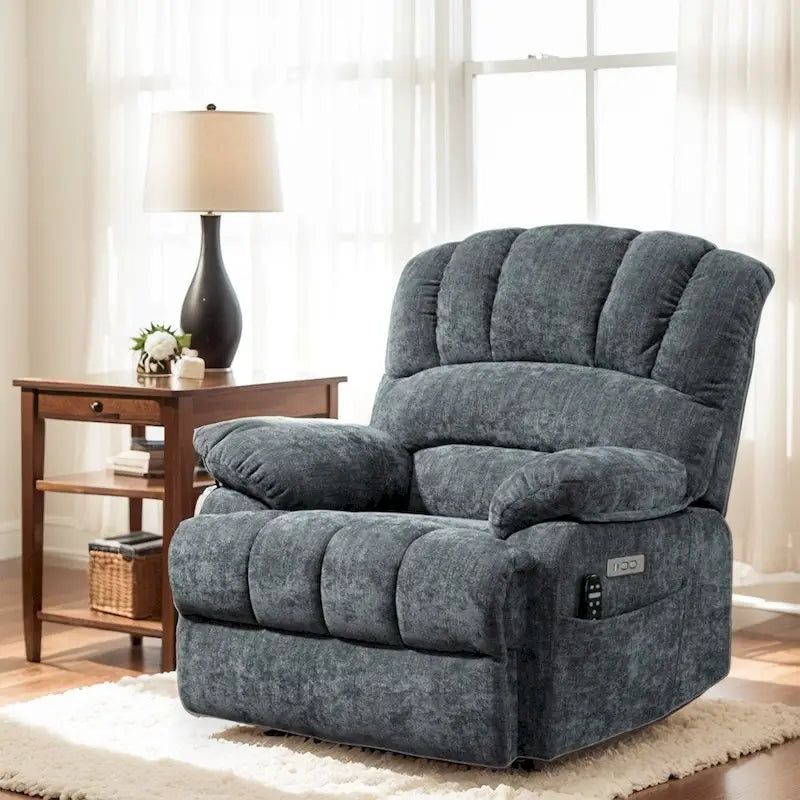 Chenille Large Electric Power Lift Massage & Heat, USB Port,Pockets