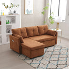 L-Shaped Modular Sectional Sofa with Reversible Chaise and Storage