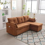 L-Shaped Modular Sectional Sofa with Reversible Chaise and Storage