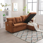 L-Shaped Modular Sectional Sofa with Reversible Chaise and Storage