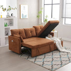 L-Shaped Modular Sectional Sofa with Reversible Chaise and Storage