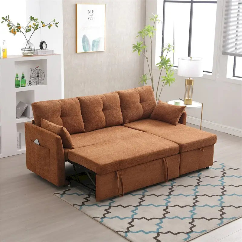 L-Shaped Modular Sectional Sofa with Reversible Chaise and Storage