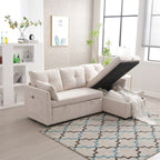L-Shaped Modular Sectional Sofa with Reversible Chaise and Storage