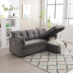 L-Shaped Modular Sectional Sofa with Reversible Chaise and Storage
