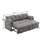 L-Shaped Modular Sectional Sofa with Reversible Chaise and Storage