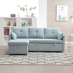 L-Shaped Modular Sectional Sofa with Reversible Chaise and Storage