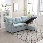 L-Shaped Modular Sectional Sofa with Reversible Chaise and Storage