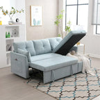 L-Shaped Modular Sectional Sofa with Reversible Chaise and Storage