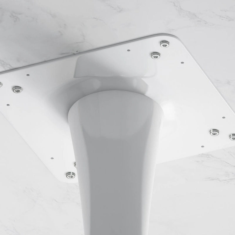 31.50 Modern Hexagonal Coffee Table with Printed Marble Top and Metal Base for Dining Room, Kitchen and Living Room