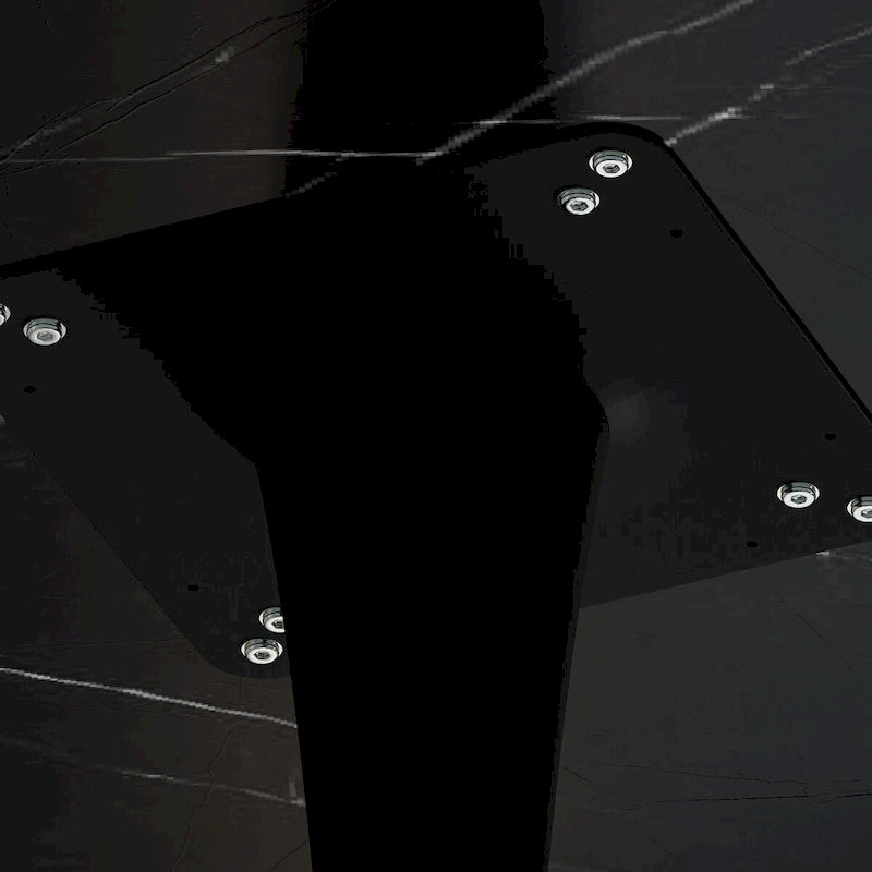 31.50 Modern Hexagonal Coffee Table with Printed Marble Top and Metal Base for Dining Room, Kitchen and Living Room