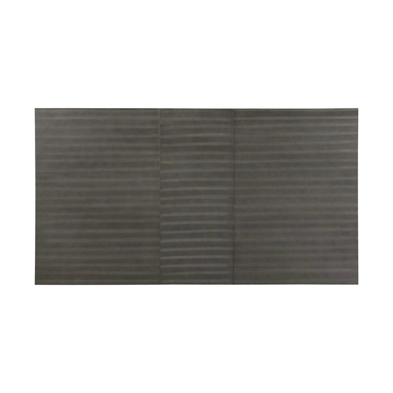 2-Tone Extendable Dining Table - White & Gray, 6-8 People