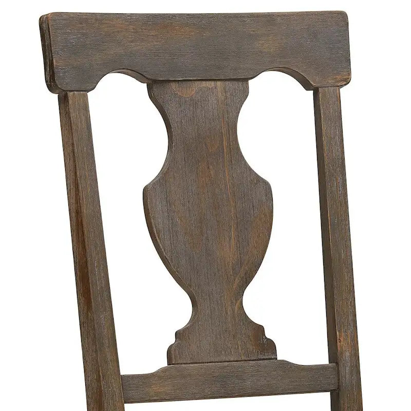 Wooden dining chairs (set of two)