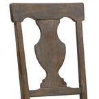 Wooden dining chairs (set of two)