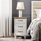 White End Table with Charging Station - 23.6D x 14.96W x 24.4H