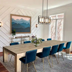 Chic Teak Recycled Teak Wood Marbella Rectangular Dining Table, 102 Inch