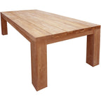 Chic Teak Recycled Teak Wood Marbella Rectangular Dining Table, 102 Inch