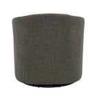 Modern Nailhead Upholstered Linen Swivel Accent Chair