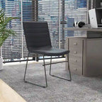 Leather Polyester Office Chair with Stainless Steel Base Series