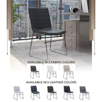 Leather Polyester Office Chair with Stainless Steel Base Series