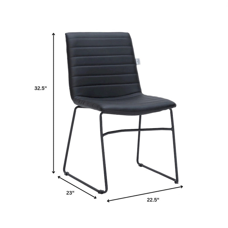 Leather Polyester Office Chair with Stainless Steel Base Series