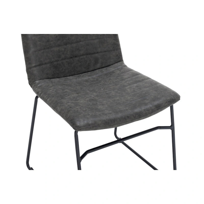 Leather Polyester Office Chair with Stainless Steel Base Series