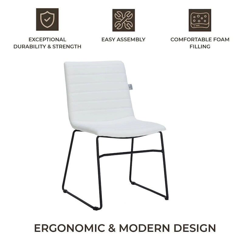 Leather Polyester Office Chair with Stainless Steel Base Series