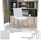 Leather Polyester Office Chair with Stainless Steel Base Series